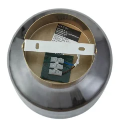 Moderne Deckenleuchte Messing mit Rauchglas - Stiklo