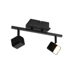 Moderne Deckenleuchte schwarz inkl. LED 2-flammig - Nola