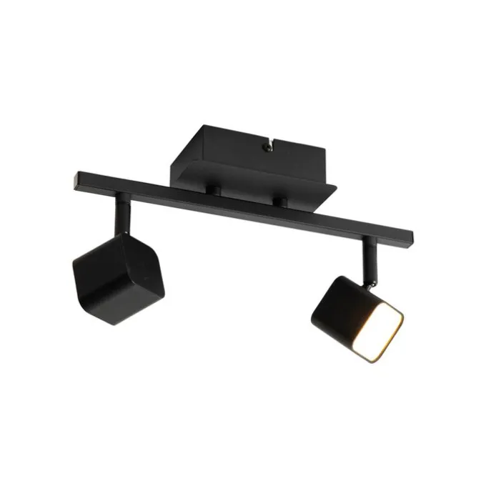 Moderne Deckenleuchte schwarz inkl. LED 2-flammig - Nola