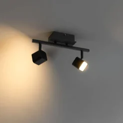 Moderne Deckenleuchte schwarz inkl. LED 2-flammig - Nola