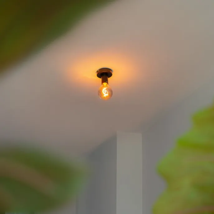 Moderne Deckenleuchte schwarz 9 cm - Facil