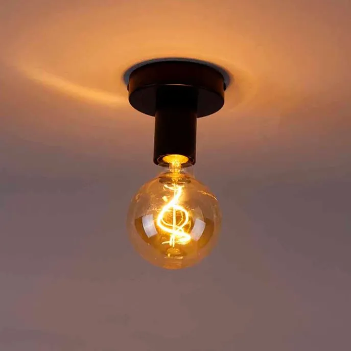 Moderne Deckenleuchte schwarz 9 cm - Facil