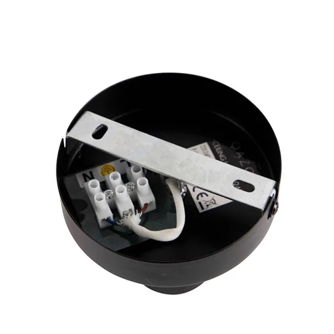 Moderne Deckenleuchte schwarz 9 cm - Facil