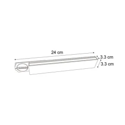 Moderne Deckenleuchte Schwarz für Schienenbeleuchtungssystem 1-Phasen 5W 400 lm 2700-4000K - Iconic Tsiri