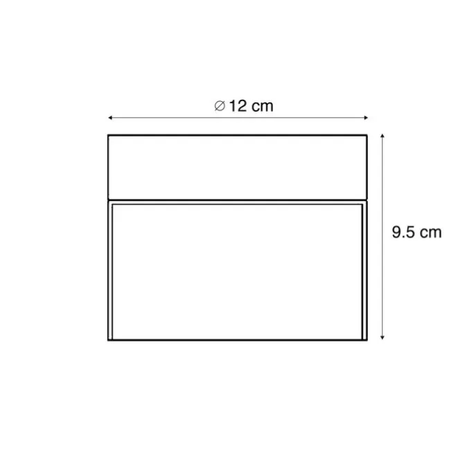 Moderne Deckenleuchte schwarz mit Rauchglas - Puck