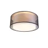 Moderne Deckenleuchte schwarz-weiß 50 cm 3-flammig - Drum Duo