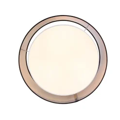 Moderne Deckenleuchte schwarz-weiß 50 cm 3-flammig - Drum Duo