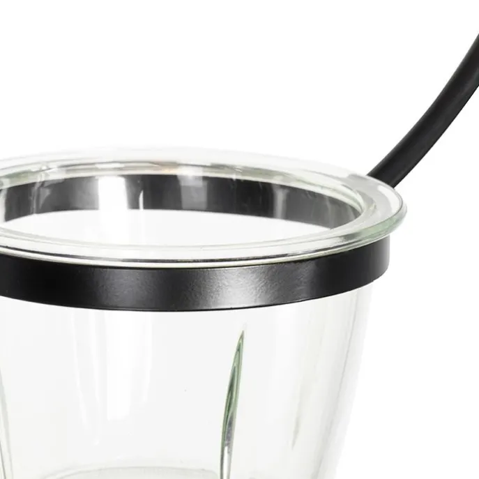 Moderne Deckenleuchte schwarz mit Glas rund - Roslini