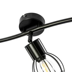 Moderne Deckenleuchte schwarz 63 cm 3-Licht verstellbar - Botu