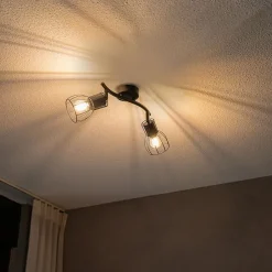 Moderne Deckenleuchte schwarz 2-Licht verstellbar - Botu