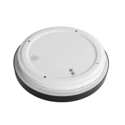 Moderne Deckenleuchte schwarz mit weiß 25 cm IP44 - Walden