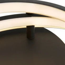 Moderne Deckenleuchte schwarz inkl. LED und Dimmer - Rondas