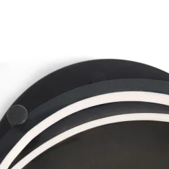 Moderne Deckenleuchte schwarz inkl. LED und Dimmer - Rondas