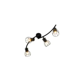 Moderne Deckenleuchte schwarz 86 cm 4-Licht - Botu