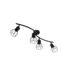 Moderne Deckenleuchte schwarz 86 cm 4-Licht - Botu