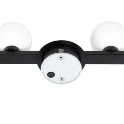 Moderne Deckenleuchte schwarz IP44 4-flammig - Cederic