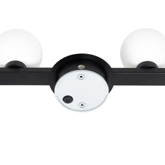 Moderne Deckenleuchte schwarz IP44 4-flammig - Cederic