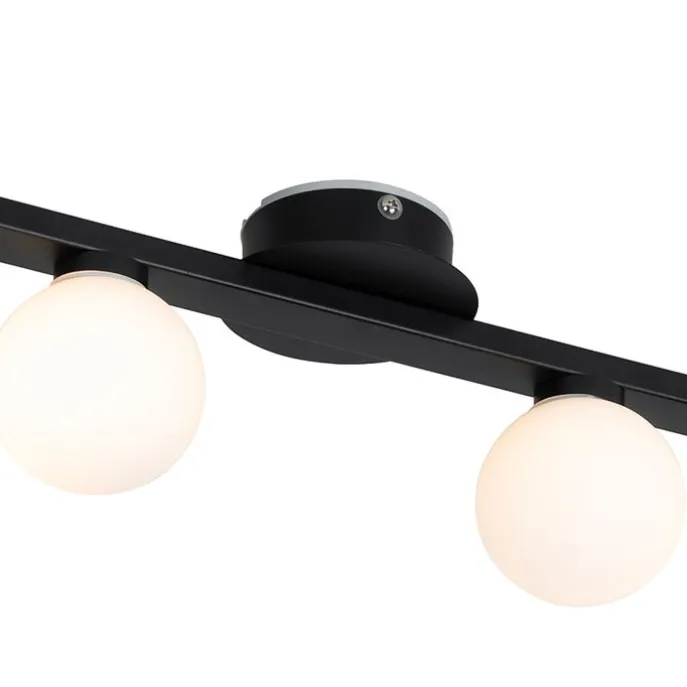 Moderne Deckenleuchte schwarz IP44 4-flammig - Cederic