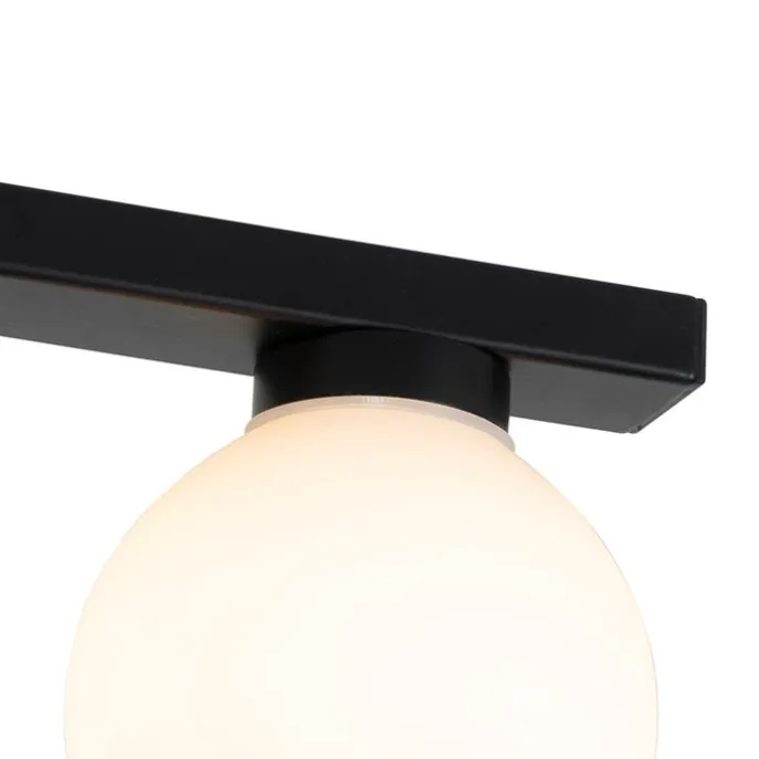 Moderne Deckenleuchte schwarz IP44 4-flammig - Cederic