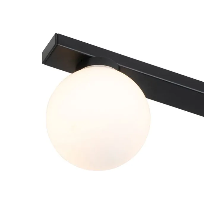 Moderne Deckenleuchte schwarz IP44 4-flammig - Cederic