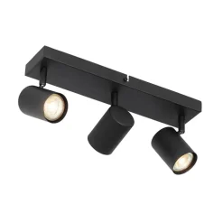 Moderne Deckenleuchte schwarz 3-flammig verstellbar rechteckig - Jeana