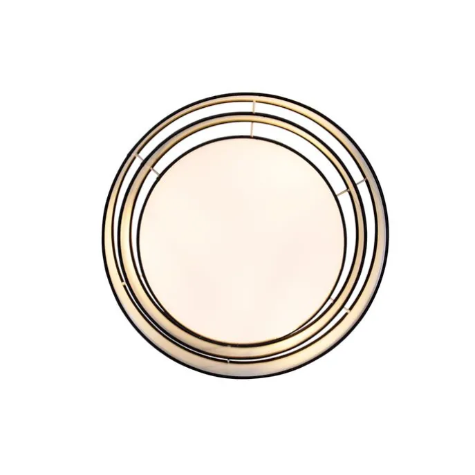 Moderne Deckenleuchte schwarz 45 cm 3-flammig - Drum Trio