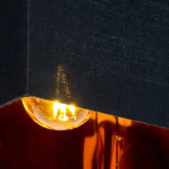 Moderne Deckenleuchte schwarz mit Gold - VT 1