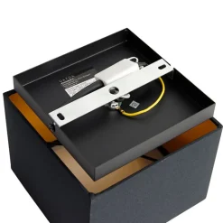 Moderne Deckenleuchte schwarz mit Gold - VT 1