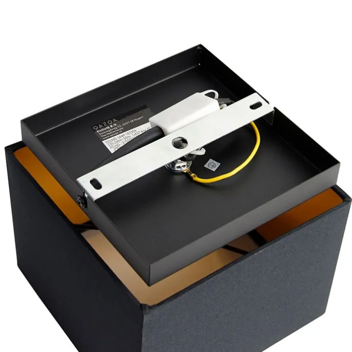 Moderne Deckenleuchte schwarz mit Gold - VT 1