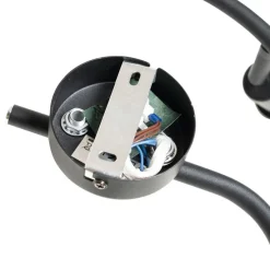 Moderne Deckenleuchte schwarz mit goldenem 3-Licht - Lofty