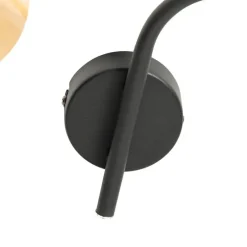 Moderne Deckenleuchte schwarz mit goldenem 3-Licht - Lofty