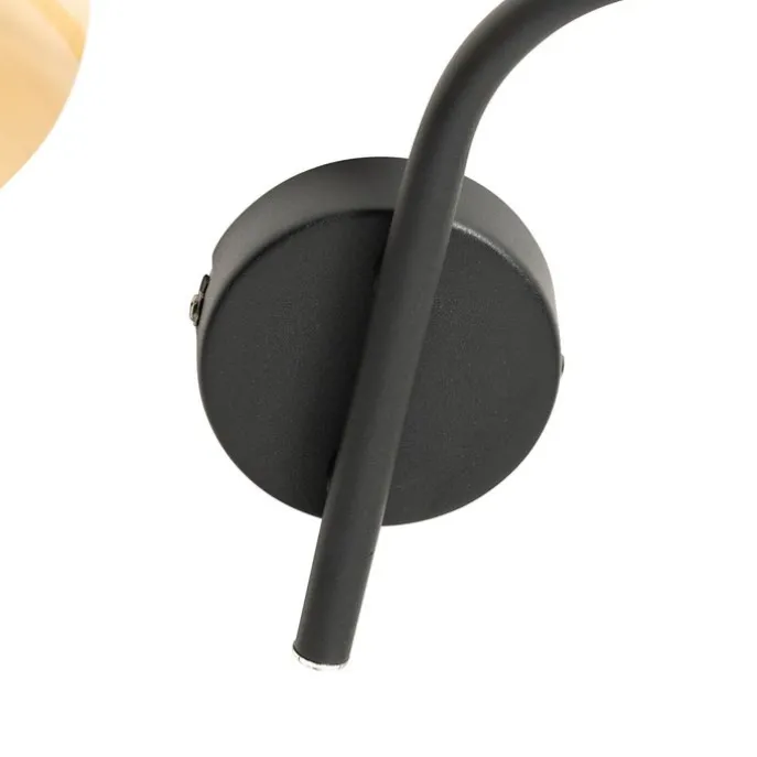 Moderne Deckenleuchte schwarz mit goldenem 3-Licht - Lofty