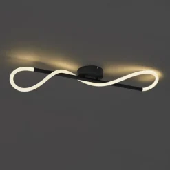 Moderne Deckenleuchte Schwarz inkl. LED 3-Stufen Dimmbar - Keri