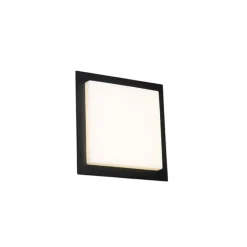 Moderne Deckenleuchte schwarzes Quadrat inkl. LED IP44 - Lys