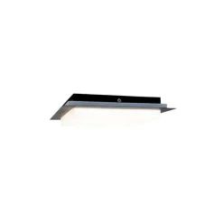 Moderne Deckenleuchte schwarzes Quadrat inkl. LED IP44 - Lys