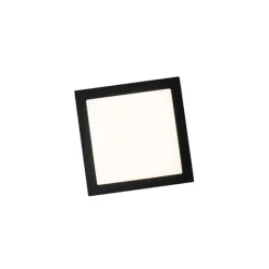Moderne Deckenleuchte schwarzes Quadrat inkl. LED IP44 - Lys