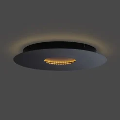 Moderne Deckenleuchte Schwarz 40cm inkl. LED 3-Stufen Dimmbar - Morning