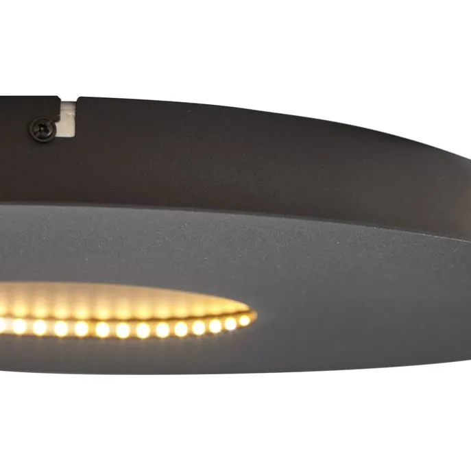 Moderne Deckenleuchte Schwarz 40cm inkl. LED 3-Stufen Dimmbar - Morning