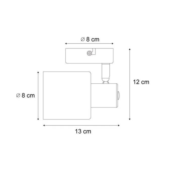 Moderne Deckenleuchte Schwarz mit rundem Rauchglas - Cilin