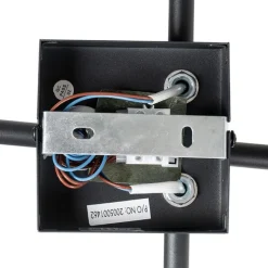 Moderne Deckenleuchte schwarz 5-flammig verstellbar quadratisch - Jeana