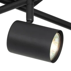 Moderne Deckenleuchte schwarz 5-flammig verstellbar quadratisch - Jeana