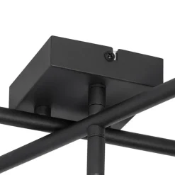 Moderne Deckenleuchte schwarz 5-flammig verstellbar quadratisch - Jeana