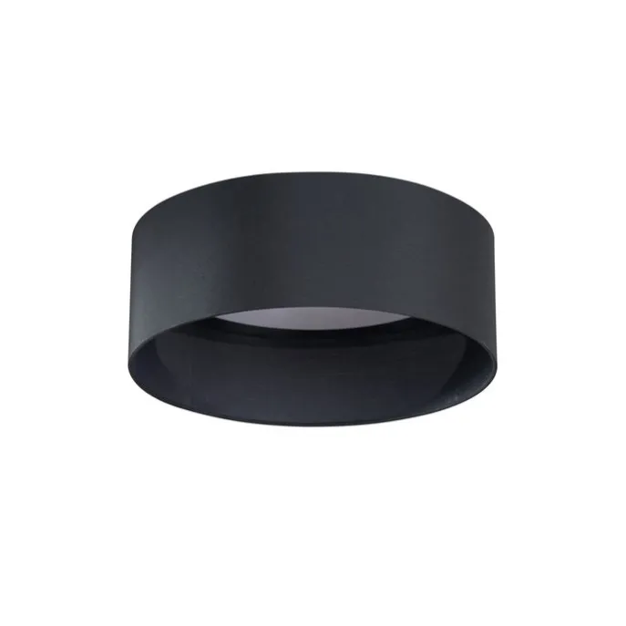 Moderne Deckenleuchte Schwarz Transparent 40cm inkl. LED 3-Stufen Dimmbar - Sue