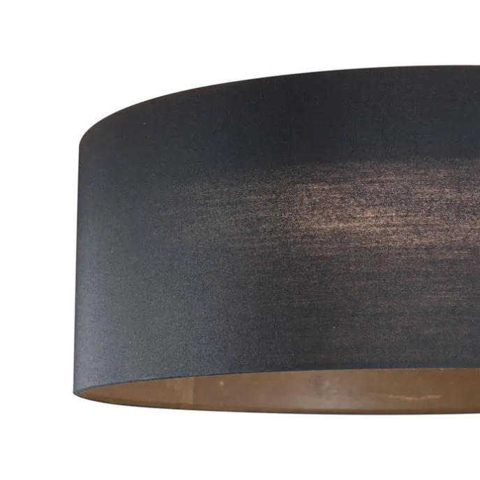 Moderne Deckenleuchte Schwarz Transparent 40cm inkl. LED 3-Stufen Dimmbar - Sue