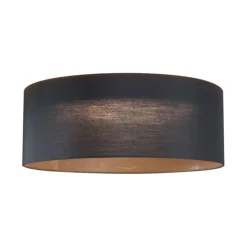 Moderne Deckenleuchte Schwarz Transparent 40cm inkl. LED 3-Stufen Dimmbar - Sue