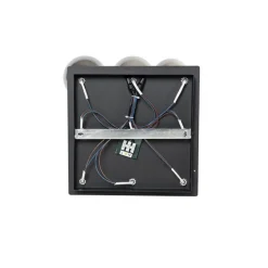 Moderne Deckenleuchte schwarz 9-Licht mit Rauchglas - Athen