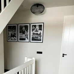 Moderne Deckenleuchte schwarz 45 cm - Mesh Ball