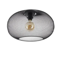 Moderne Deckenleuchte schwarz 45 cm - Mesh Ball