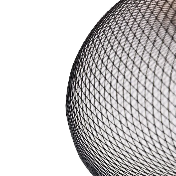 Moderne Deckenleuchte schwarz 45 cm - Mesh Ball
