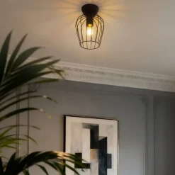 Moderne Deckenleuchte Schwarz Draht - Palica